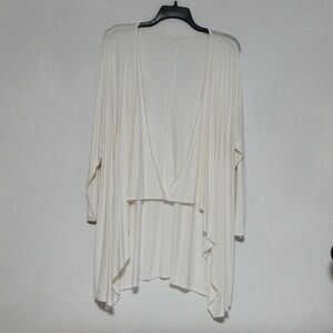 Women's Light Cream Cardigan / 2X